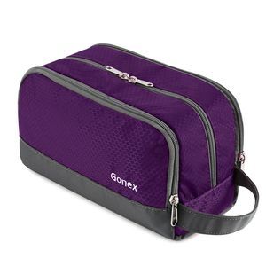 Travel Toiletry Bag Nylon, Dopp Kit Shaving Bag Toiletry Organizer Deep Purple🦏
